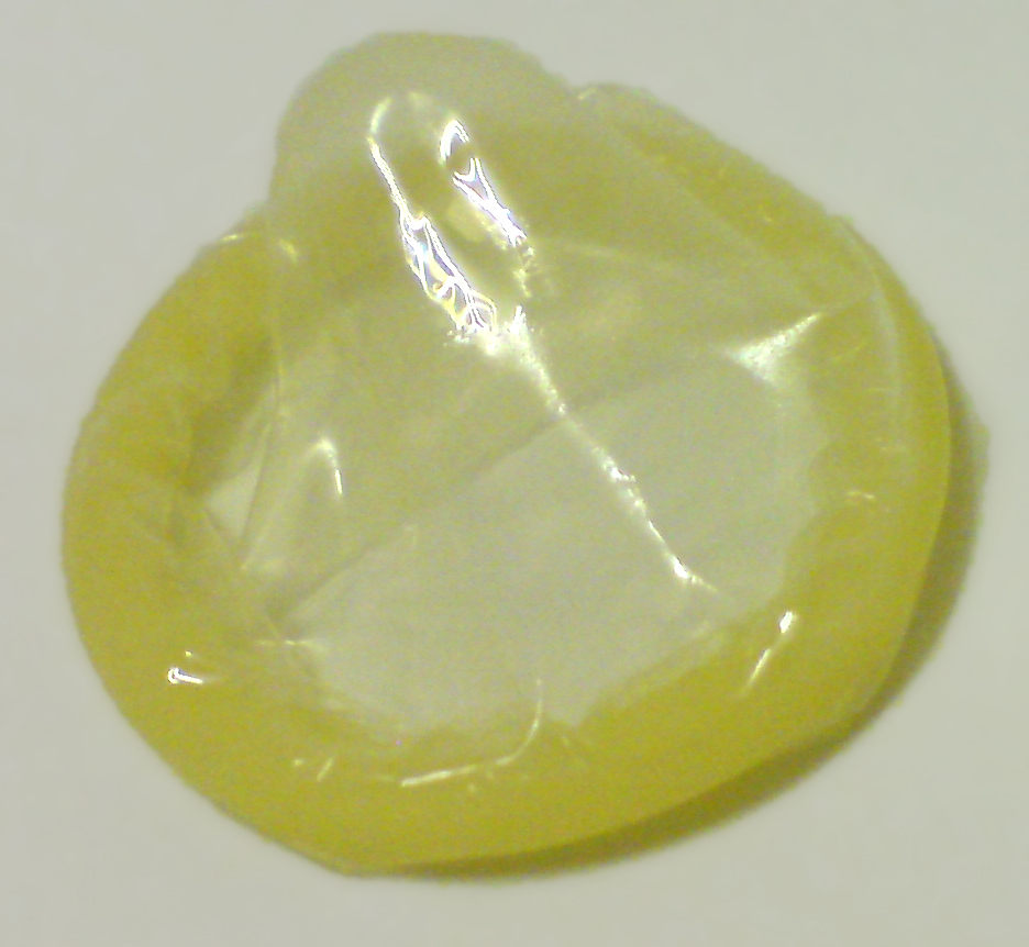 Unrolled Condom