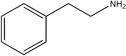 <p>Amphetamine Chemical Structure. The illustration describes the structure of the stimulant amphetamine.</p>